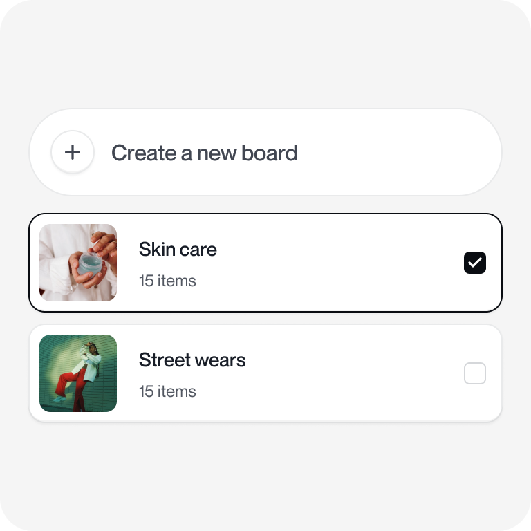 Organize into Boards